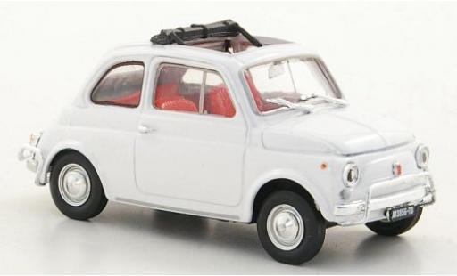 Fiat 500 1/43 Brumm L blanche 1968 modellautos