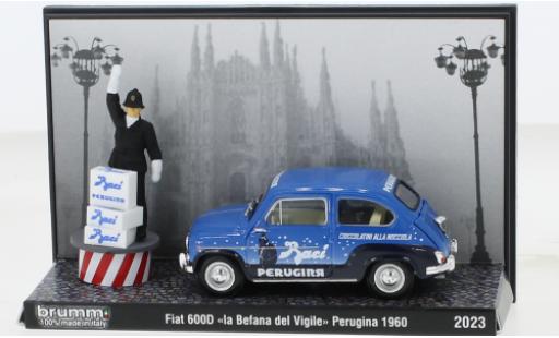 Modellautos Fiat 600 1/43 Brumm D Berlina La Bafana del Vigile a Milano 1960 Fiat 600 1/43 Brumm D Berlina La Bafana del Vigile a Milano 1960 modellautos