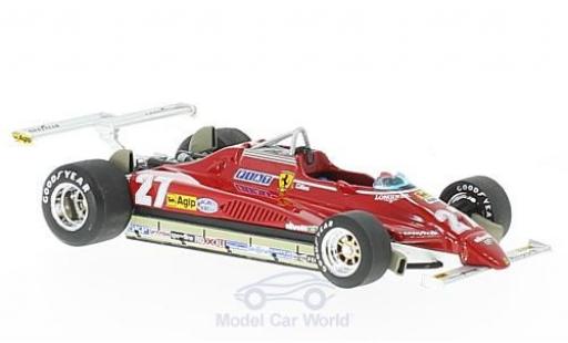 Modellautos Ferrari 126 1/43 Brumm C2 Turbo No.27 Formel 1 GP Long Beach 1982 G.Villeneuve Ferrari 126 1/43 Brumm C2 Turbo No.27 Formel 1 GP Long Beach 1982 G.Villeneuve modellautos