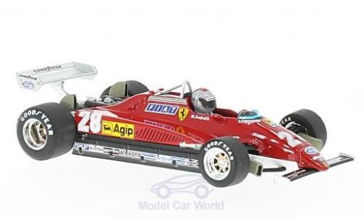 Modellautos Ferrari 126 1/43 Brumm C2 turbo No.28 Formel 1 GP Italien 1982 mit Fahrerfigur M.Andretti Ferrari 126 1/43 Brumm C2 turbo No.28 Formel 1 GP Italien 1982 mit Fahrerfigur M.Andretti modellautos