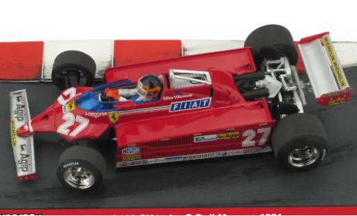 Modellautos Ferrari 126 1/43 Brumm CK turbo No.27 Scuderia Formel 1 GP Monaco 1981 Minidiorama in Emballage sp�cial G.Villeneuve Ferrari 126 1/43 Brumm CK turbo No.27 Scuderia Formel 1 GP Monaco 1981 Minidiorama in Emballage sp�cial G.Villeneuve modellautos