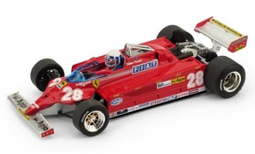 Modellautos Ferrari 126 1/43 Brumm CK Turbo No.28 Scuderia Formel 1 GP Monaco 1981 y compris les figurine de conducteur D.Pironi Ferrari 126 1/43 Brumm CK Turbo No.28 Scuderia Formel 1 GP Monaco 1981 y compris les figurine de conducteur D.Pironi modellautos