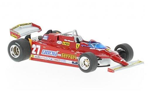 Modellautos Ferrari 126 1/43 Brumm CX comprex No.27 Formel 1 GP USA 1981 G.Villeneuve Ferrari 126 1/43 Brumm CX comprex No.27 Formel 1 GP USA 1981 G.Villeneuve modellautos