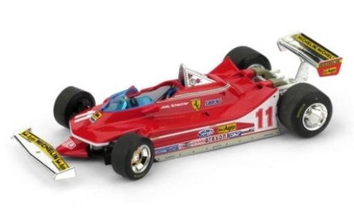 Modellautos Ferrari 312 1/43 Brumm T4 No.11 Scuderia Formel 1 GP Italien 1979 mit lenkbaren Vorderrädern J.Scheckter Ferrari 312 1/43 Brumm T4 No.11 Scuderia Formel 1 GP Italien 1979 mit lenkbaren Vorderrädern J.Scheckter modellautos