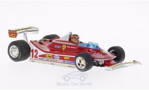 Ferrari 312 T4 1/43 Brumm T4 No.12 GP Frankreich 1979 mit Fahrerfigur G.Villeneuve modellautos