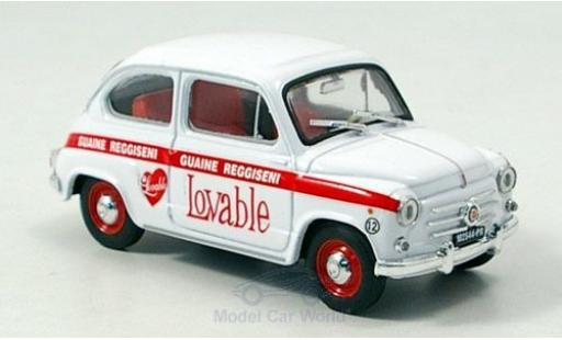 Fiat 600 1/43 Brumm 1960 Intimo Lovable modellautos