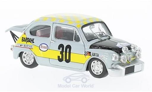 Fiat Abarth 1000 1/43 Brumm No.30 Scuderia Bardahl Rouen 1969 Ficol/Beurden modellautos