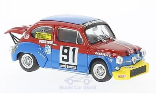 Modellautos Fiat Abarth 1000 1/43 Brumm No.91 Scuderia Brescia Corse Coppa Carri Monza 1973 R.Amighini Fiat Abarth 1000 1/43 Brumm No.91 Scuderia Brescia Corse Coppa Carri Monza 1973 R.Amighini modellautos