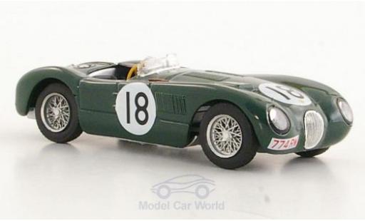 Jaguar C-Type 1/43 Brumm No.18 24h Le Mans 1953 T.Rolt/D.Hamilton modellautos