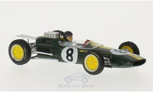 Modellautos Lotus 25 1/43 Brumm No.8 Formel 1 GP Italien 1963 mit Fahrerfigur J.Clark Lotus 25 1/43 Brumm No.8 Formel 1 GP Italien 1963 mit Fahrerfigur J.Clark modellautos