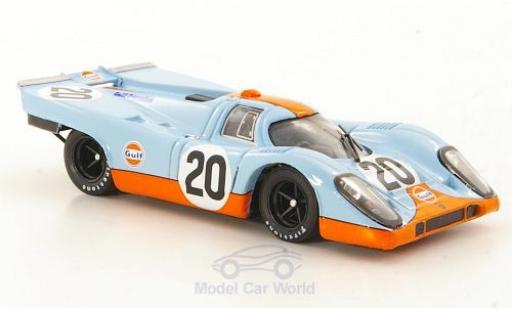 Modellautos Porsche 917 1970 1/43 Brumm K No.20 JWA-Gulf Racing Team 24h Le Mans 1970 J.Siffert/B.Redman ohne Vitrine Porsche 917 1970 1/43 Brumm K No.20 JWA-Gulf Racing Team 24h Le Mans 1970 J.Siffert/B.Redman ohne Vitrine modellautos