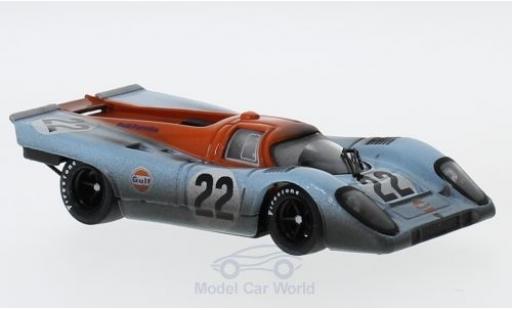 Porsche 917 1970 1/43 Brumm K No.22 JWA-Gulf Racing Team Gulf 24h Le Mans 1970 mit Rennspuren M.Hailwood/D.Hobbs modellautos