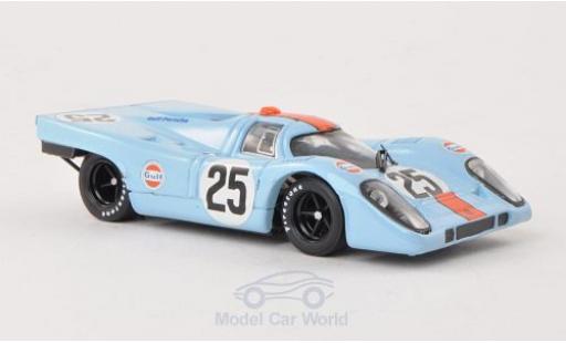 Porsche 917 1970 1/43 Brumm K No.25 JWA Gulf 1000km Spa 1970 Rodriguez modellautos