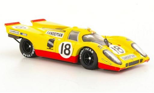 Modellautos Porsche 917 1970 1/43 Brumm K RHD No.18 David Piper Racing Sandeman 24h Le Mans 1970 D.Piper/G.van Lennep Porsche 917 1970 1/43 Brumm K RHD No.18 David Piper Racing Sandeman 24h Le Mans 1970 D.Piper/G.van Lennep modellautos