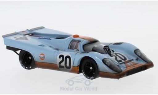 Porsche 917 1970 1/43 Brumm K RHD No.20 JWA-Gulf Racing Team Gulf 24h Le Mans 1970 mit Rennspuren J.Siffert/B.Redman modellautos