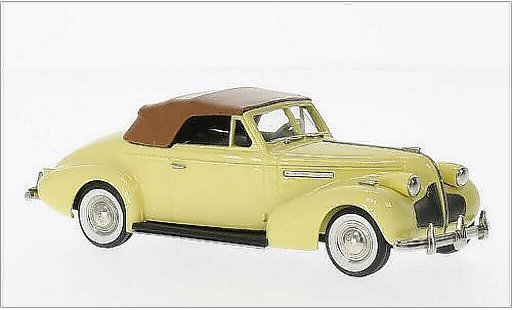 Buick Century Convertible 1/43 Brooklin Cabrio Coupe M66-C gelb/braun 1939 modellautos