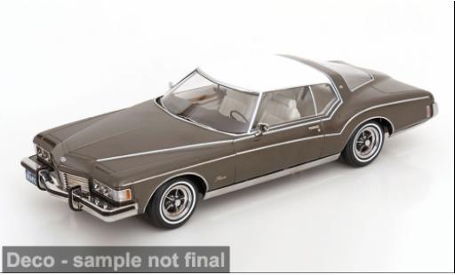 Buick Riviera 1/18 KK Scale grau/weiss 1973 1:18 modellautos