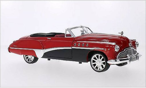 Buick Roadmaster tuning 1/18 Motormax rot/schwarz 1949 modellautos