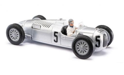 Auto Union Typ C 1/87 Busch No.5 Formel 1 GP Großbritannien 1937 mit Figur B.Rosemeyer modellautos