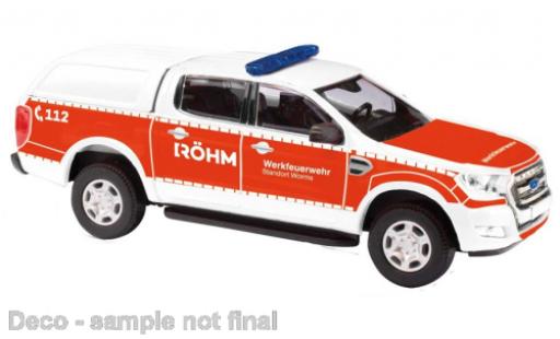 Modellautos Ford Ranger 1/87 Busch Werkfeuerwehr Röhm Ford Ranger 1/87 Busch Werkfeuerwehr Röhm modellautos