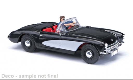 Modellautos Chevrolet Corvette 1/87 Busch (C1) Cabriolet schwarz 1956 1:87 Chevrolet Corvette 1/87 Busch (C1) Cabriolet schwarz 1956 1:87 modellautos