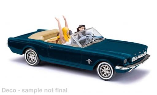 Modellautos Ford Mustang 1/87 Busch Cabriolet metallise grün 1964 1:87 Ford Mustang 1/87 Busch Cabriolet metallise grün 1964 1:87 modellautos