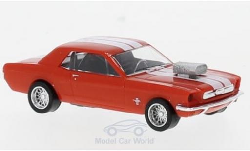 Ford Mustang 1/87 Busch rot/weiss Tuning modellautos