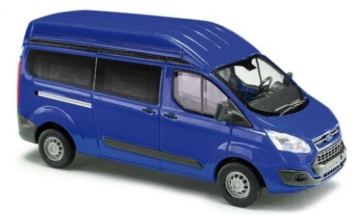 Modellautos Ford Transit 1/87 Busch Custom Hochdach blau bus Ford Transit 1/87 Busch Custom Hochdach blau bus modellautos