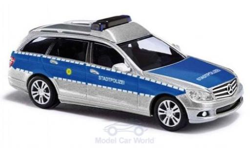 Mercedes Classe C 1/87 Busch T-Modell Stadtpolizei 2007 modellautos