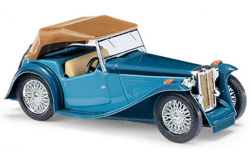 MG TC 1/87 Busch Midget blau/blau RHD Verdeck fermé modellautos