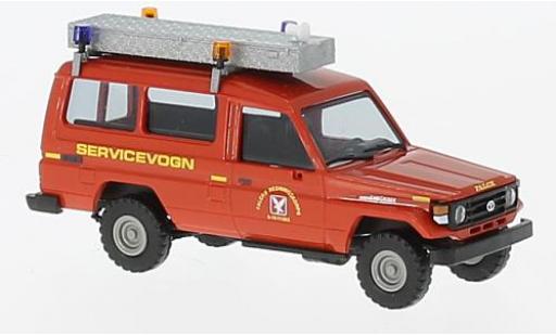 Modellautos Toyota Land Cruiser 1/87 Busch HZJ 78 rot Falck 1985 Toyota Land Cruiser 1/87 Busch HZJ 78 rot Falck 1985 modellautos