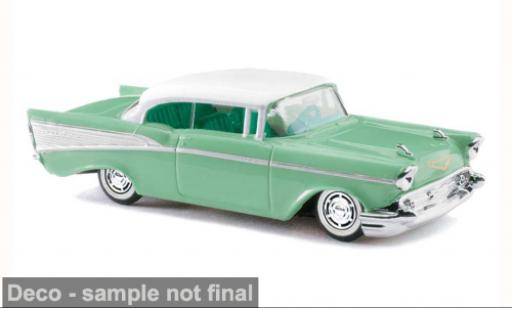 Chevrolet Bel Air 1/87 Busch gr&uuml;n/weiss 1957 1:87 modellautos