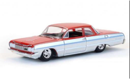 Chevrolet Biscayne 1/64 Greenlight rot/silber 1964 1:64 modellautos