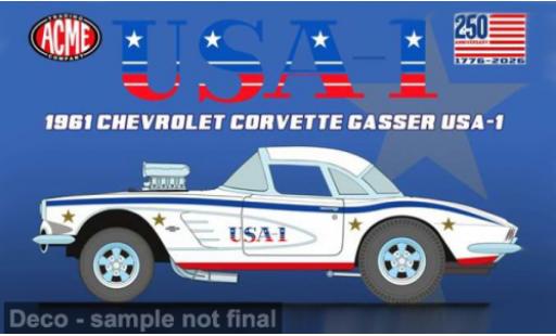 Chevrolet Corvette 1/18 ACME 1961 USA-1 1:18 modellautos