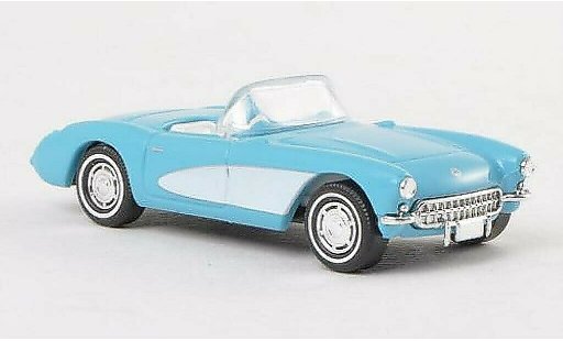 Chevrolet Corvette Convertible 1/87 Busch C1 C1 Cabrio blau/weiss 1956 modellautos