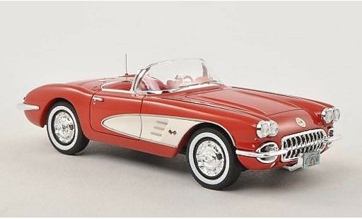 Chevrolet Corvette Convertible 1/43 Neo C1 (C1) rot/weiss 1959 modellautos