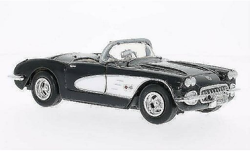 Chevrolet Corvette Convertible 1/24 Motormax C1 (C1) schwarz/weiss 1959 modellautos