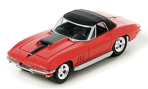 Chevrolet Corvette Convertible 1/64 Greenlight C2 (C2) Cabrio rot/schwarz 1967 modellautos