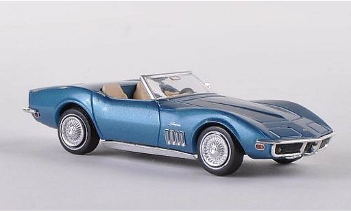 Chevrolet Corvette Convertible 1/87 Brekina C3 Cabrio blau modellautos