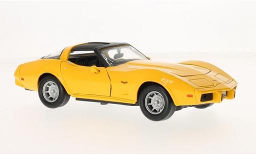 Modellautos Chevrolet Corvette 1/24 Motormax (C3) gelb 1:24 Chevrolet Corvette 1/24 Motormax (C3) gelb 1:24 modellautos