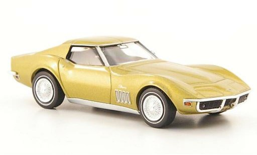 Chevrolet Corvette Coupe 1/87 Brekina C3 gold modellautos