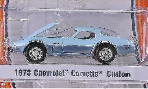 Chevrolet Corvette Coupe 1/64 Greenlight C3 blau/grau 1978 modellautos