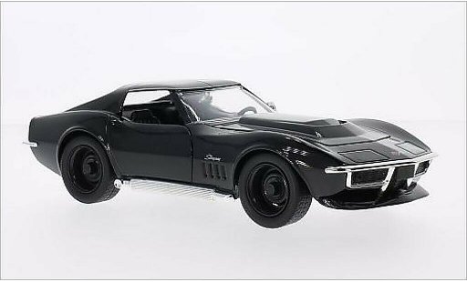 Chevrolet Corvette Stingray 1/24 Jada Toys C3 schwarz 1969 modellautos