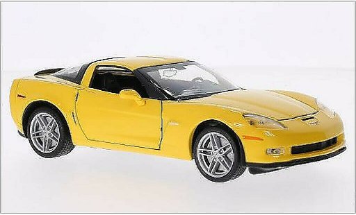 Chevrolet Corvette Coupe 1/24 Welly C6 (C5) gelb 2007 modellautos