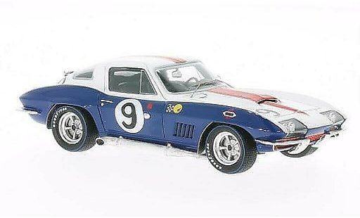 Chevrolet Corvette course 1/43 Spark C2 No.9 24h Le Mans 1967 /D.Guldstrand modellautos