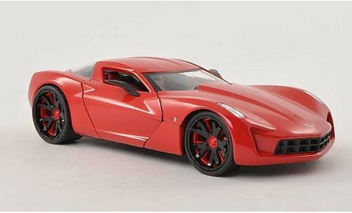 Chevrolet Corvette concept 1/24 Jada Toys C6 rot 2009 modellautos