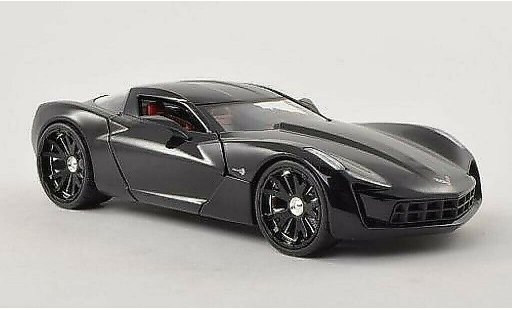 Chevrolet Corvette concept 1/24 Jada Toys C6 schwarz 2009 modellautos