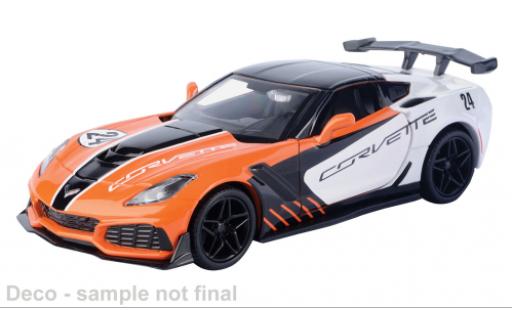 Chevrolet Corvette 1/24 Motormax ZR1 orange/schwarz 2019 1:24 modellautos