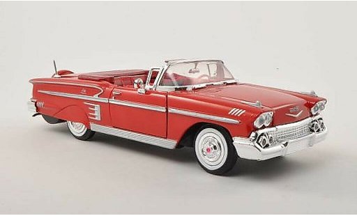 Chevrolet Impala Convertible 1/24 Motormax Cabrio rot 1958 modellautos