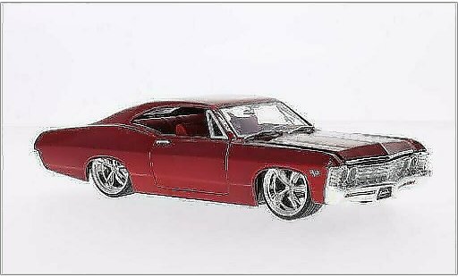 Chevrolet Impala tuning 1/24 Jada Toys SS rot 1967 modellautos